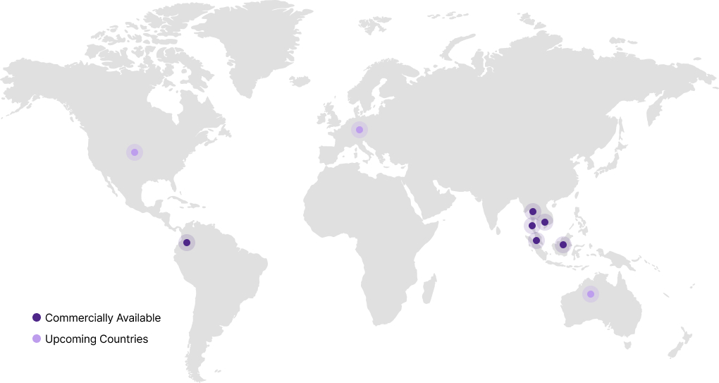ENAD commercially available in 7 countries